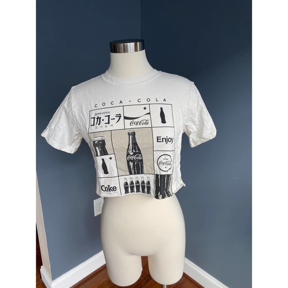 Coca cola cream crop top with vintage coke graphics, size XS - Picture 5 of 6
